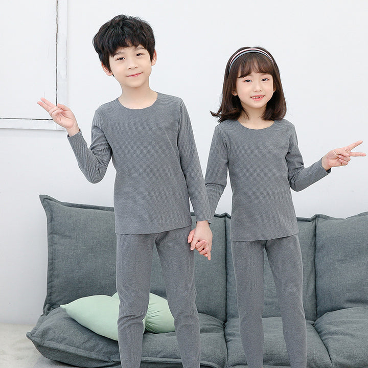 New Children&#039;s Autumn Clothes Suit Autumn And Winter Parent-child Wear Home Clothes Big Children&#039;s Thermal Underwear Underwear Boys And Girls Pajamas